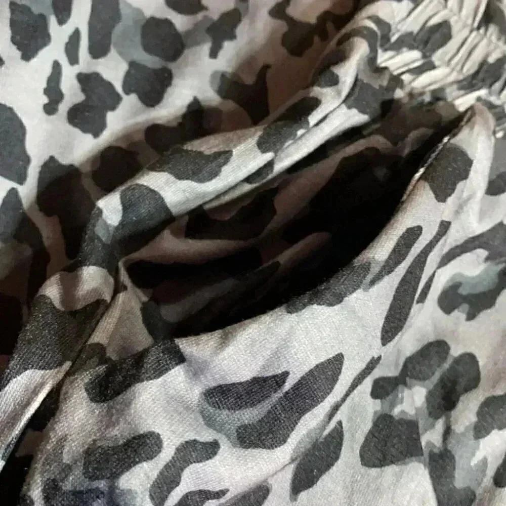 Leopard Print Drawstring Lux Pants - image 5